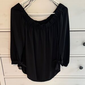 Express Black Off-Shoulder Blouse Sz M